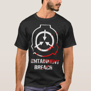 SCPコンテインメント血のロゴ Tシャツ