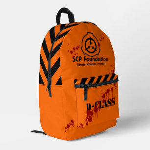SCPセキュリティ。含む。保護D – クラスBackpack プリントバックパック
