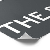 SCPファンデーションのロゴ白のセキュリティで保護された含保護有 ポスター (角)