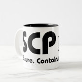 SCPファンデーションMug – 公式の飲料容器 ツートーンマグカップ (正面左)