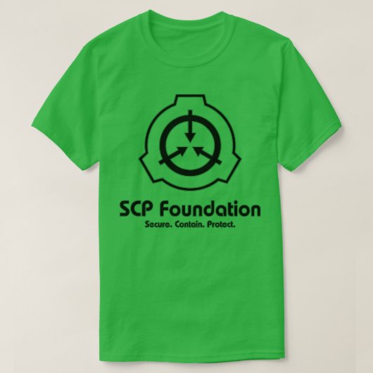 SCP基礎(黒) Tシャツ (デザイン正面)