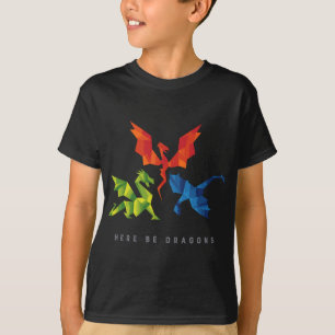 SCP-1762ドラゴンが折り紙スタイルドラッグ Tシャツ