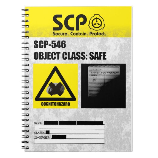SCP - 546 "A Notebook" ノートブック (正面)