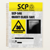 SCP - 546 「A Notebook」ノートブック プランナー手帳 (正面)