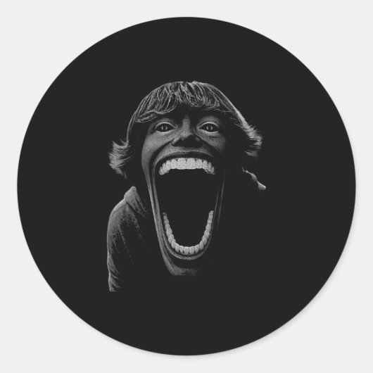 Scp 67 Six Seven 6 7 Meme Design 6 7  ラウンドシール (正面)