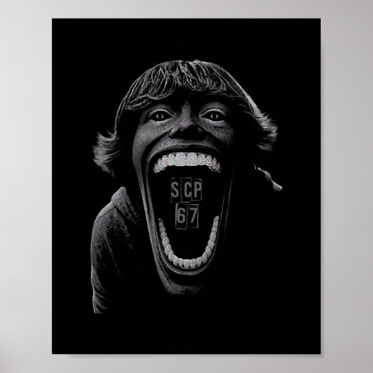 Scp 67 Six Seven 6 7 Meme Design 6 7 1  ポスター (正面)