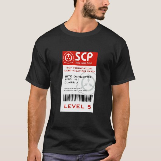 Scp Foundation Class Aダイレクタ・カード Tシャツ (正面)