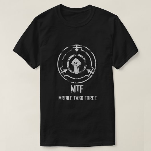 SCP Foundation Mobile Task Force (MTF)必須 Tシャツ (デザイン正面)