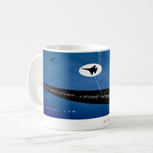 Scrallのコーヒー・マグが付いているグラブの飛んでいるな目的 コーヒーマグカップ (正面左)