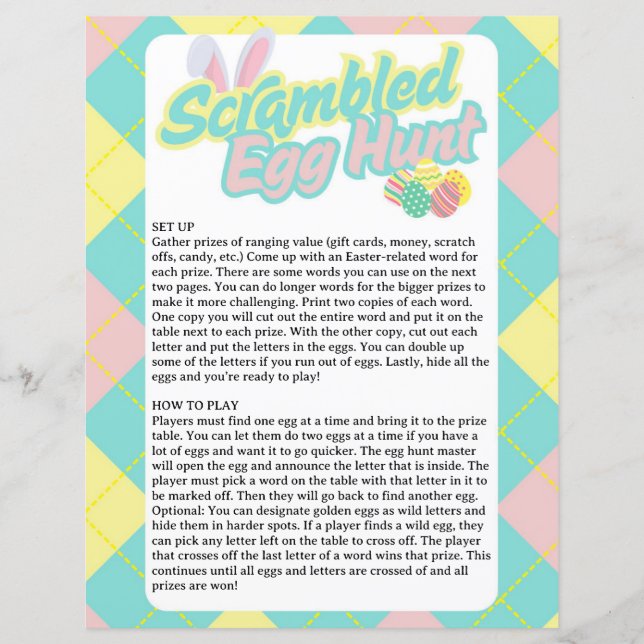 Scrambled Egg Hunt (正面)