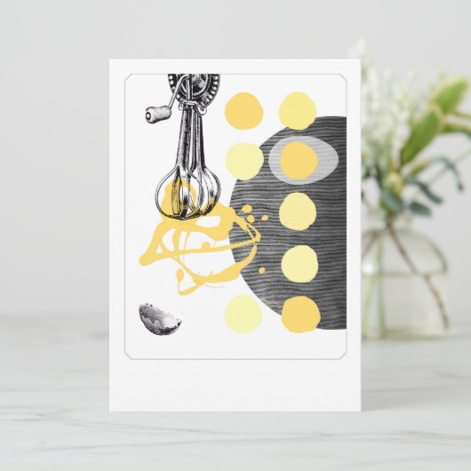 Scrambled Eggs -招待またはnotecard 招待状 (スタンド正面)