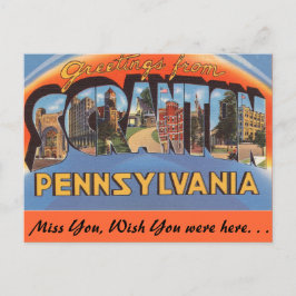 Scrantonからの挨拶 ポストカード