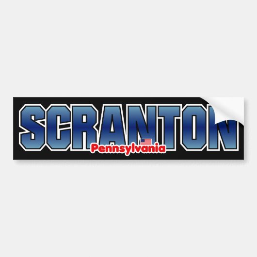 Scrantonのバンパー バンパーステッカー (正面)