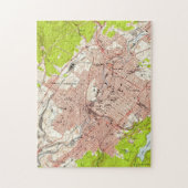 Scrantonペンシルバニア(1947年)のヴィンテージの地図 ジグソーパズル (縦)