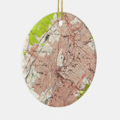 Scrantonペンシルバニア(1947年)のヴィンテージの地図 セラミックオーナメント (右)