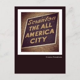 Scranton PAはがき – オールアメリカシティサイン ポストカード