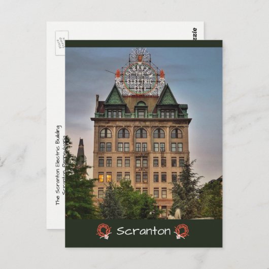 Scranton PAはがき – ザ・エレクトリックシティ ポストカード (正面/裏面)
