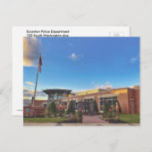 Scranton PAはがき – 警察部休日ビュー シーズンポストカード (正面/裏面)