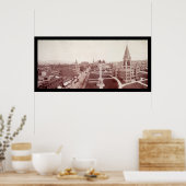 Scranton, PAダウンタウン写真1902 ポスター (キッチン)