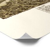 Scranton, PAパノラママップ – 1890 ポスター (角)