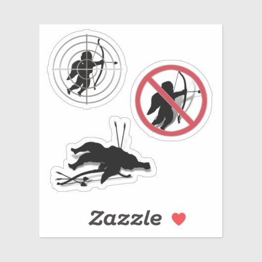 Scrap Book Cupid Anti Valentine's Day シール (シート)