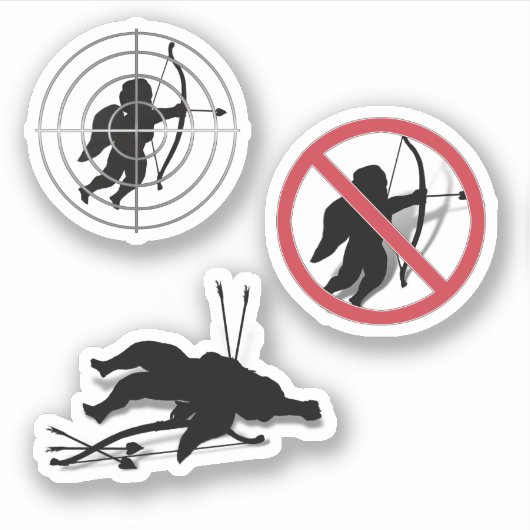 Scrap Book Cupid Anti Valentine's Day  シール (正面)