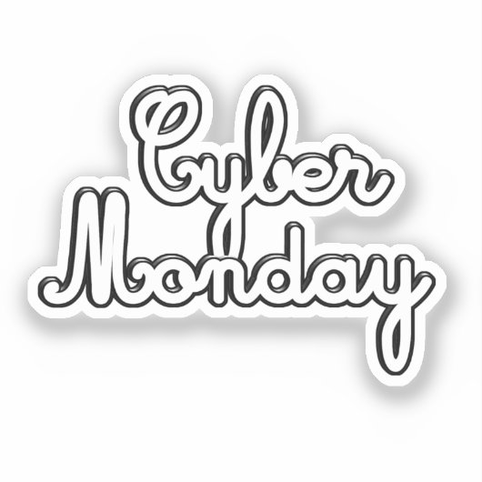 Scrap Book CYBER MONDAY シール (正面)