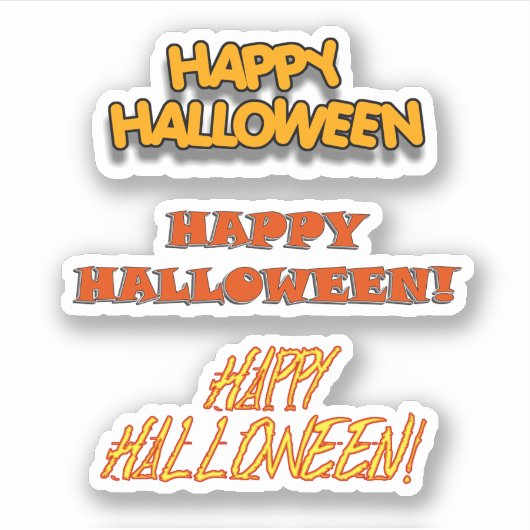 Scrap Book Happy Halloween シール (正面)