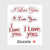 Scrap Book I Love You Valentine シール (シート)