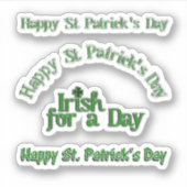 Scrap Booking Text St. Patrick's Day シール (正面)