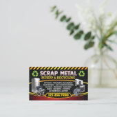 Scrap Metal Pickup Recycle Bilingual Business Card 名刺 (スタンド正面)