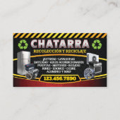 Scrap Metal Pickup Recycle Bilingual Business Card 名刺 (裏面)