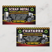Scrap Metal Pickup Recycle Bilingual Business Card 名刺 (正面/裏面)