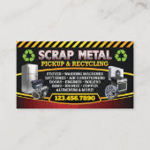 Scrap Metal Pickup Recycle Bilingual Business Card 名刺 (正面)