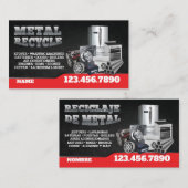 Scrap Metal Recycle English-Spanish Business Card 名刺 (正面/裏面)