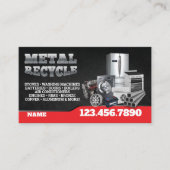 Scrap Metal Recycle English-Spanish Business Card 名刺 (正面)