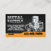 Scrap Metal Recycle English-Spanish Business Card 名刺 (正面)