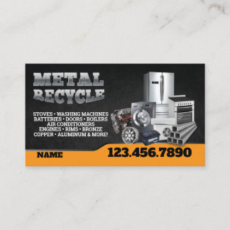 Scrap Metal Recycle English-Spanish Business Card 名刺