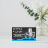 Scrap Metal Recycle English-Spanish Business Card 名刺 (スタンド正面)