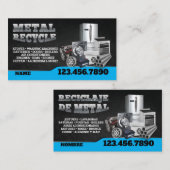 Scrap Metal Recycle English-Spanish Business Card 名刺 (正面/裏面)