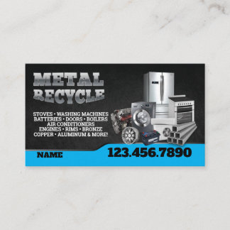 Scrap Metal Recycle English-Spanish Business Card 名刺