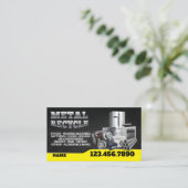 Scrap Metal Recycle English-Spanish Business Card 名刺 (スタンド正面)