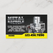 Scrap Metal Recycle English-Spanish Business Card 名刺 (正面)