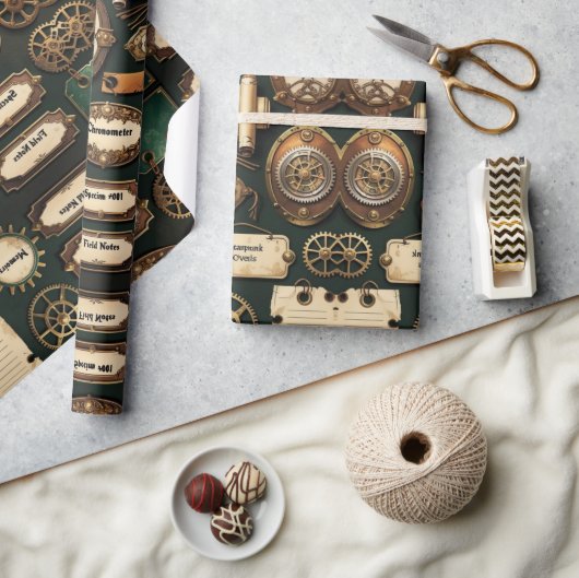 Scrapbook ラッピングペーパー (クラフト)