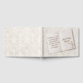 Scrapbook On Damask For Anniversary Party ゲストブック (全面)