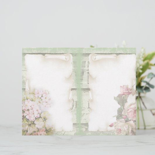 Scrapbook Paper – Vintage Floral Ephemera (スタンド正面)