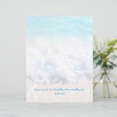 Scrapbook Sea Foam Blue Ocean Custom Paper (スタンド正面)