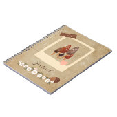 Scrapbook Style Mini Mushrooms ノートブック (左側)