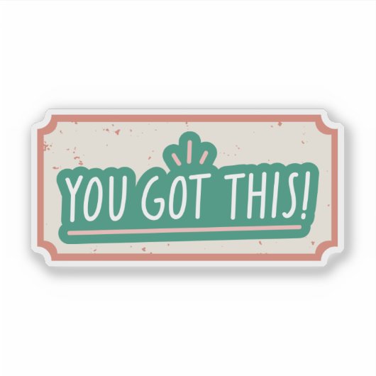 Scrapbook Style Motivation Quote Stickers シール (正面)