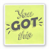 Scrapbook Style Motivation Quote Stickers シール (正面)